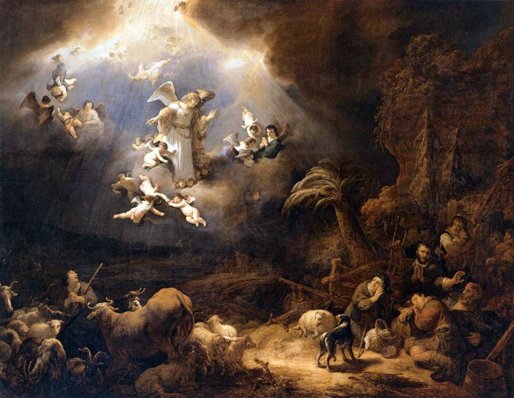angels announcing the birth of christ to the shepherds